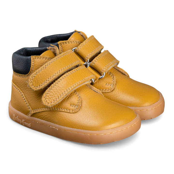 BOTA BAREFOOT DOBLE CIERRE PIEL CAMEL