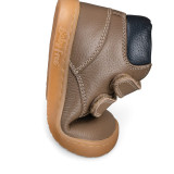 BOTA BAREFOOT DOBLE CIERRE PIEL TAUPE