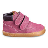 BOTA BAREFOOT DOBLE CIERRE PIEL BURDEOS