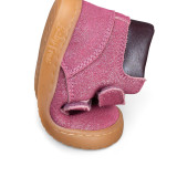 BOTA BAREFOOT DOBLE CIERRE PIEL BURDEOS