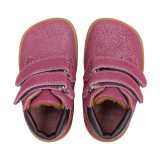 BOTA BAREFOOT DOBLE CIERRE PIEL BURDEOS