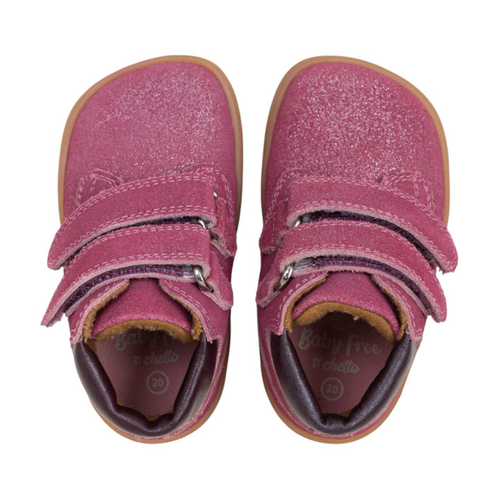 BOTA BAREFOOT DOBLE CIERRE PIEL BURDEOS