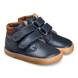 BOTA BAREFOOT DOBLE CIERRE PIEL AZUL