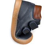 BOTA BAREFOOT DOBLE CIERRE PIEL AZUL