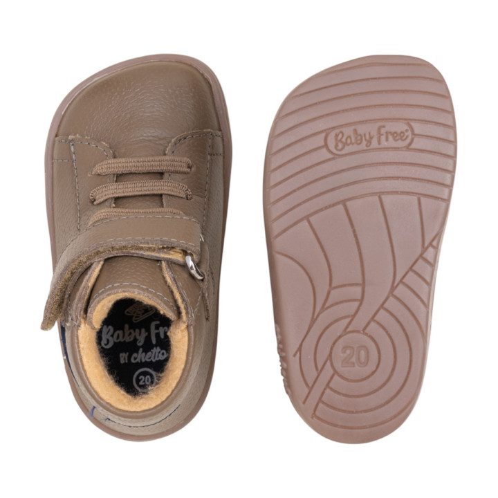 BOTA BAREFOOT ESTRELLA PIEL TAUPE