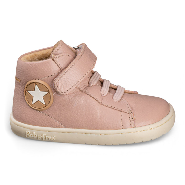 BOTA BAREFOOT ESTRELLA PIEL ROSA