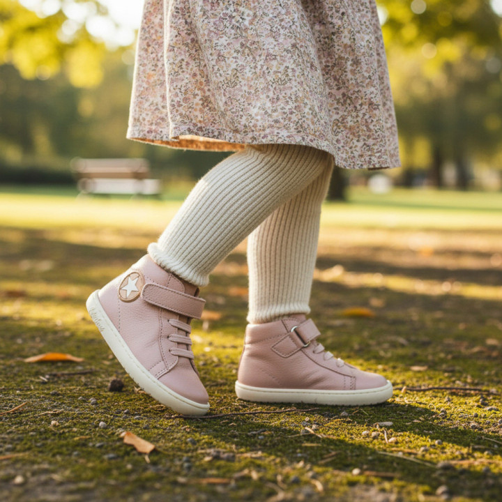 BOTA BAREFOOT ESTRELLA PIEL ROSA