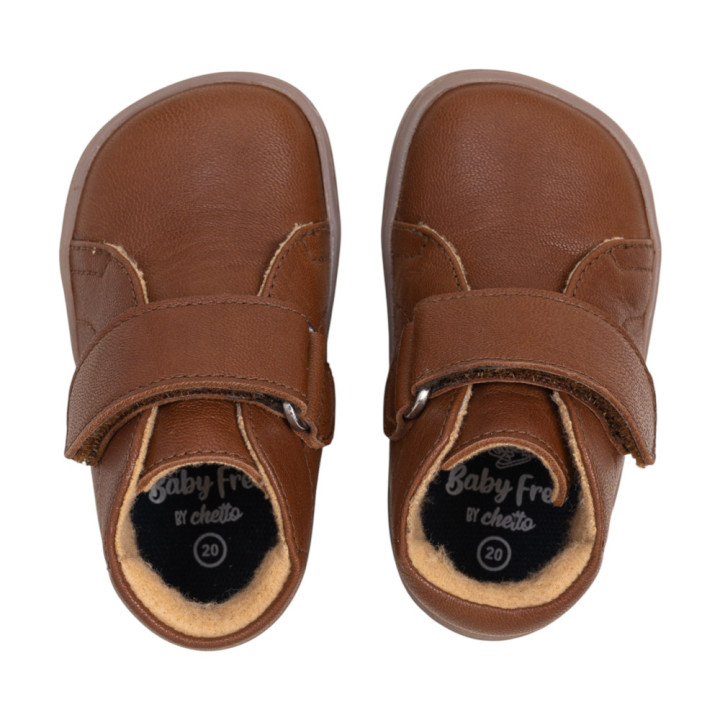 BOTA BAREFOOT PISACACAS PIEL MARRÓN