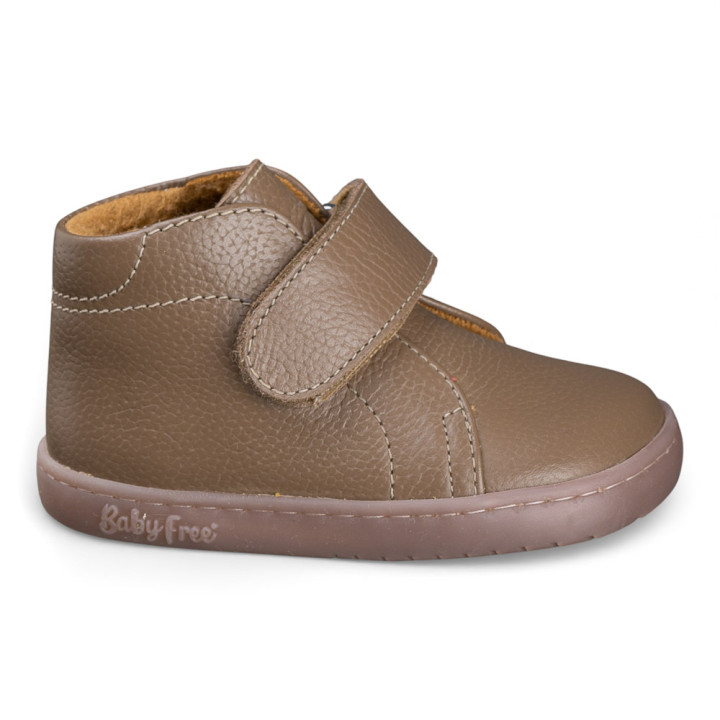 BOTA BAREFOOT PISACACAS PIEL TAUPE