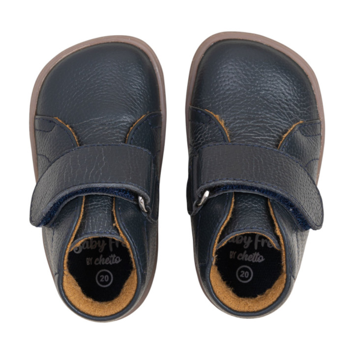 BOTA BAREFOOT PISACACAS PIEL AZUL