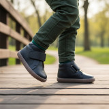 BOTA BAREFOOT PISACACAS PIEL AZUL