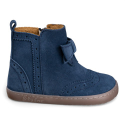 BOTA BAREFOOT CON LAZO ANTE AZUL