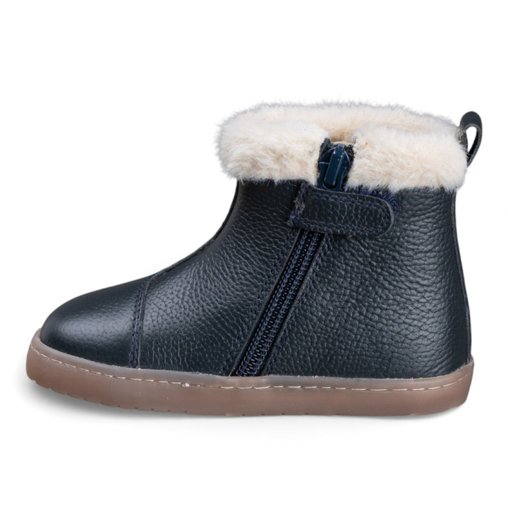 BOTA BAREFOOT CONEJITO PIEL AZUL