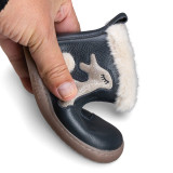 BOTA BAREFOOT CONEJITO PIEL AZUL