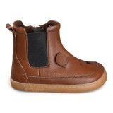BOTAS BAREFOOT OSO OREJITAS PIEL MARRÓN