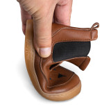 BOTAS BAREFOOT OSO OREJITAS PIEL MARRÓN