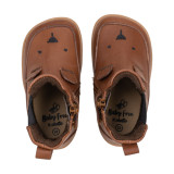 BOTAS BAREFOOT OSO OREJITAS PIEL MARRÓN