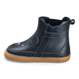 BOTAS BAREFOOT OSO OREJITAS PIEL AZUL