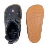 BOTAS BAREFOOT OSO OREJITAS PIEL AZUL