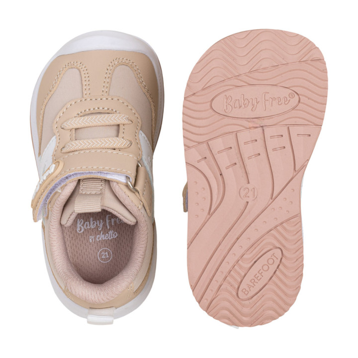 DEPORTIVAS BAREFOOT REPELENTES AL AGUA BEIGE