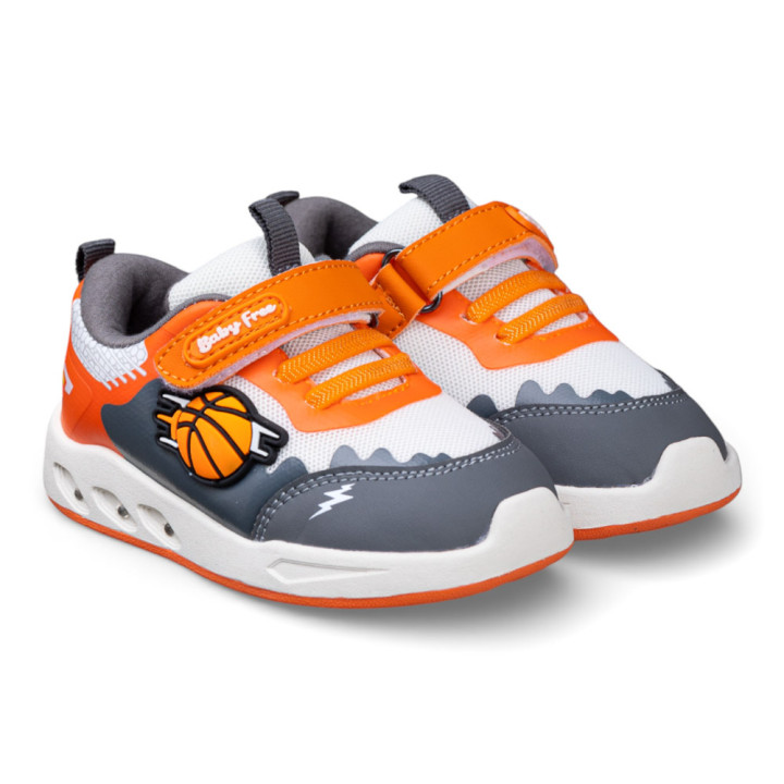DEPORTIVAS BAREFOOT LUCES LED BASKET