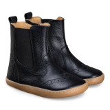 BOTINES BAREFOOT PICADOS PIEL NEGRO