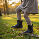 BOTINES BAREFOOT PICADOS PIEL NEGRO