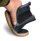 BOTINES BAREFOOT PICADOS PIEL AZUL MARINO
