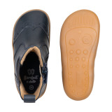 BOTINES BAREFOOT PICADOS PIEL AZUL MARINO