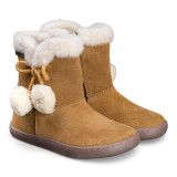 BOTAS BAREFOOT POMPONES WATERPROOF ANTE CAMEL
