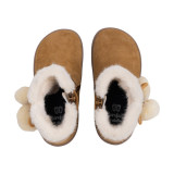 BOTAS BAREFOOT POMPONES WATERPROOF ANTE CAMEL
