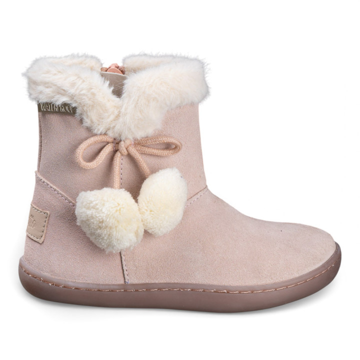 BOTAS BAREFOOT POMPONES WATERPROOF ANTE ROSA