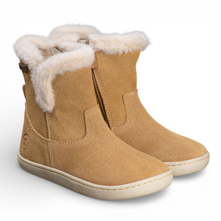 BOTAS BAREFOOT DE PELO IMPERMEABLES ANTE CAMEL