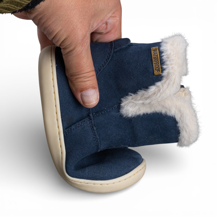 BOTAS BAREFOOT DE PELO IMPERMEABLES ANTE AZUL