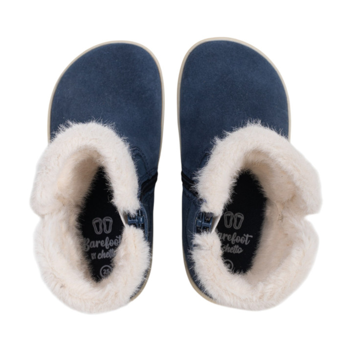 BOTAS BAREFOOT DE PELO IMPERMEABLES ANTE AZUL