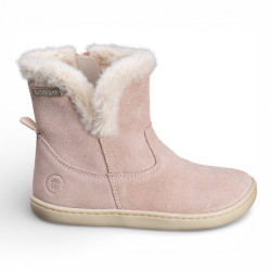 BOTAS BAREFOOT DE PELO IMPERMEABLES ANTE ROSA