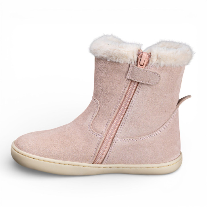 BOTAS BAREFOOT DE PELO IMPERMEABLES ANTE ROSA