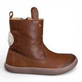 BOTAS BAREFOOT CONEJO OREJITAS PIEL MARRÓN