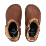 BOTAS BAREFOOT CONEJO OREJITAS PIEL MARRÓN
