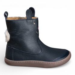 BOTAS BAREFOOT CONEJO OREJITAS PIEL AZUL