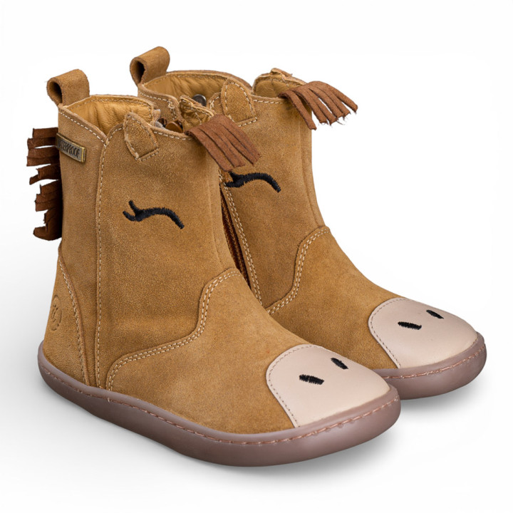 BOTAS BAREFOOT PONI IMPERMEABLES ANTE CAMEL