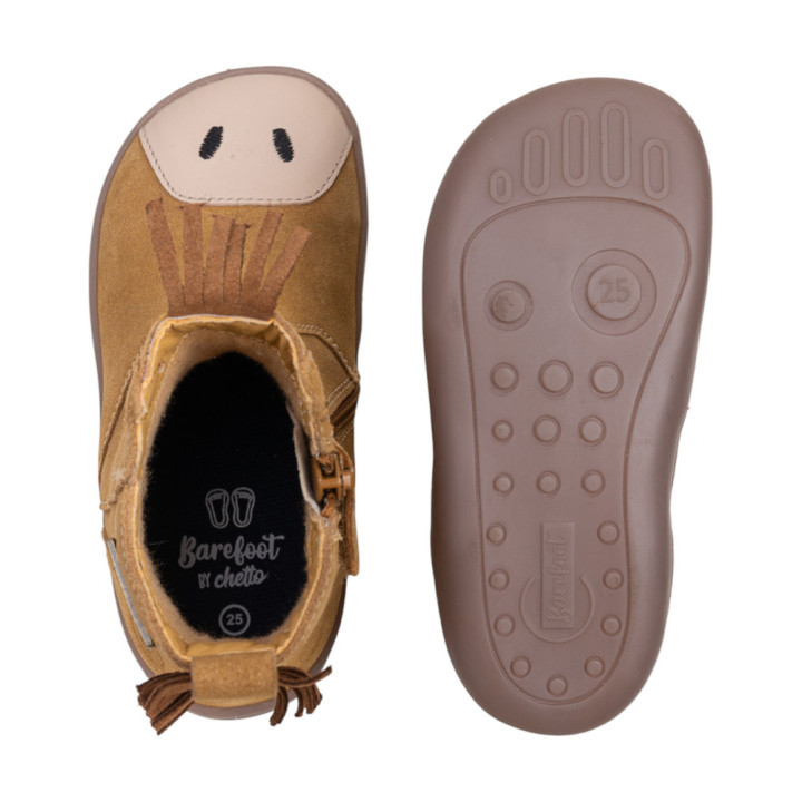 BOTAS BAREFOOT PONI IMPERMEABLES ANTE CAMEL