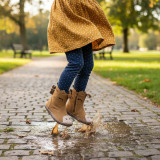 BOTAS BAREFOOT PONI IMPERMEABLES ANTE CAMEL