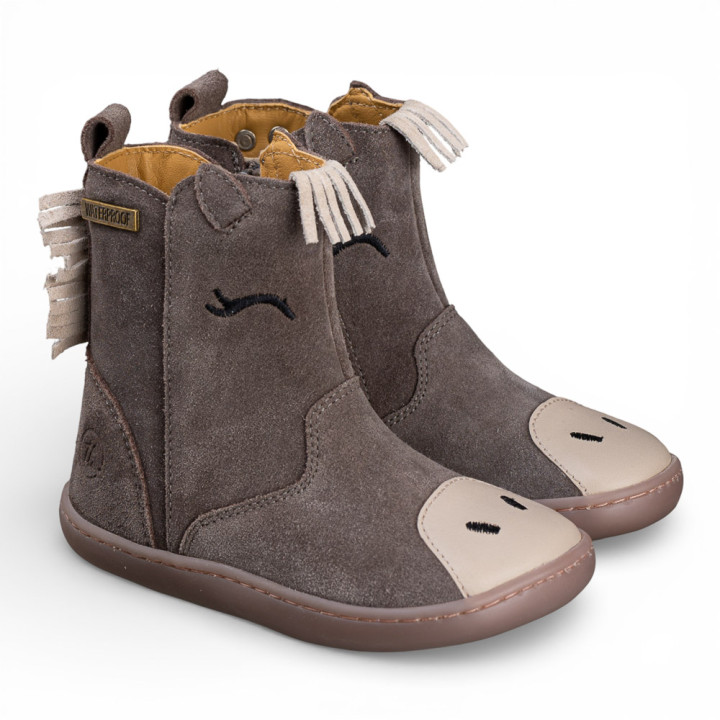 BOTAS BAREFOOT PONI IMPERMEABLES ANTE GRIS