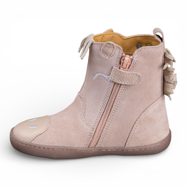 BOTAS BAREFOOT PONI IMPERMEABLES ANTE ROSA