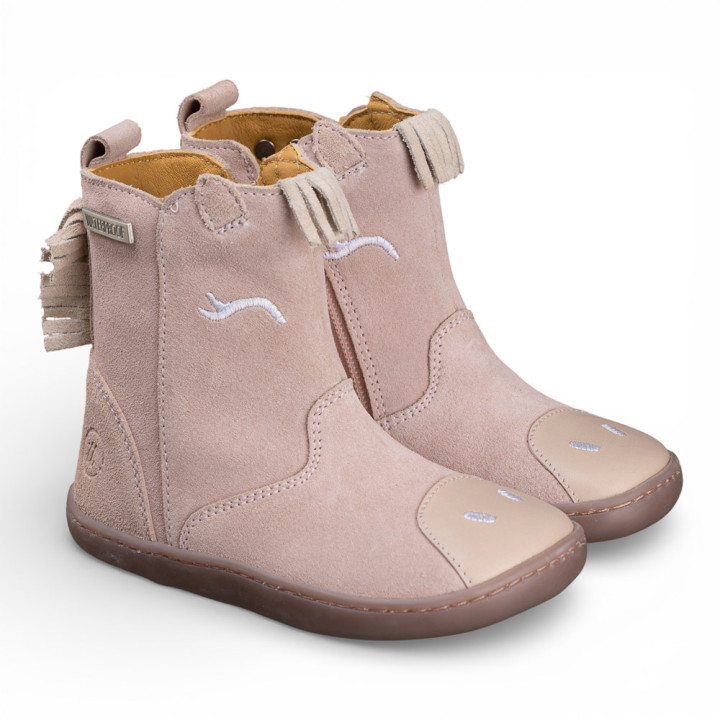 BOTAS BAREFOOT PONI IMPERMEABLES ANTE ROSA
