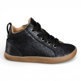 ZAPATILLAS ALTAS BAREFOOT GLITTER ANTE NEGRO