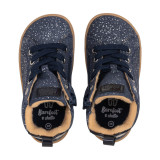 ZAPATILLAS ALTAS BAREFOOT GLITTER ANTE AZUL