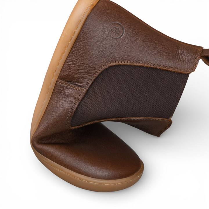 BOTINES CHELSEA BAREFOOT PIEL MARRÓN
