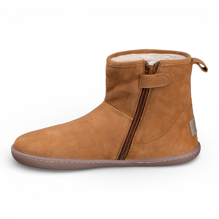 BOTINES BAREFOOT DE INVIERNO ANTE CAMEL